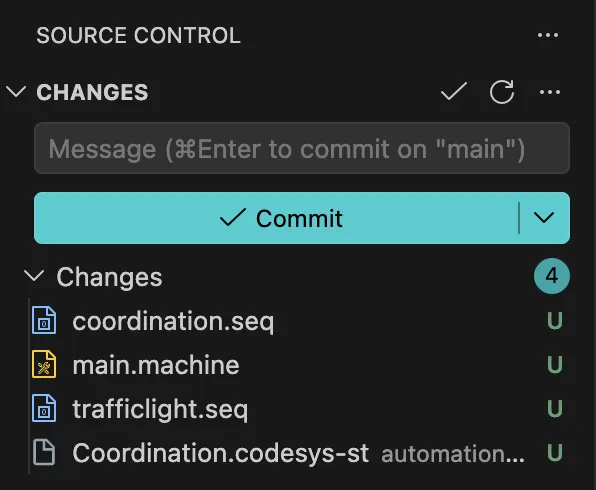 Built-in Git panel